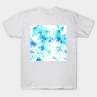 Blue and Green Tie-Dye Spots T-Shirt